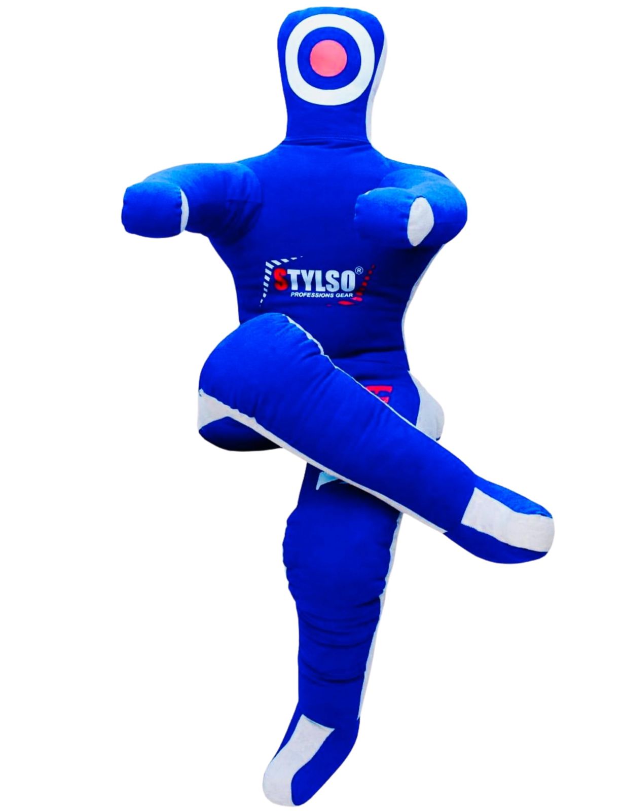 Stylso レスリング ダミー グラップリング ダミー-BJJ ダミー MMA 柔道 空手 格闘 トレーニング 柔術 ダミー 充填なし 投げ パンチング 練習 柔術 ダミー-座る-ブルー