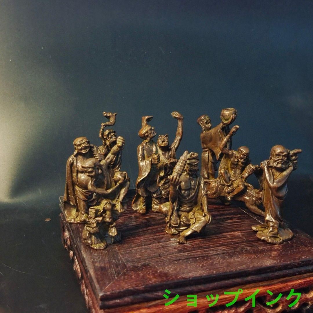 十八羅漢 銅仏 仏像 銅器 装飾品 工芸品 美術品 置物 仏教美術 仏像 十八羅漢 小仏像 銅製 銅器 工芸品