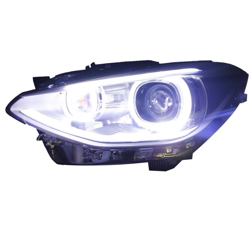 BMW 1シリーズ F20 12-15年式対応 大灯アッシー LEDエンジェルアイ搭載 二眼プロジェクター 高輝度デイライト 左右セット