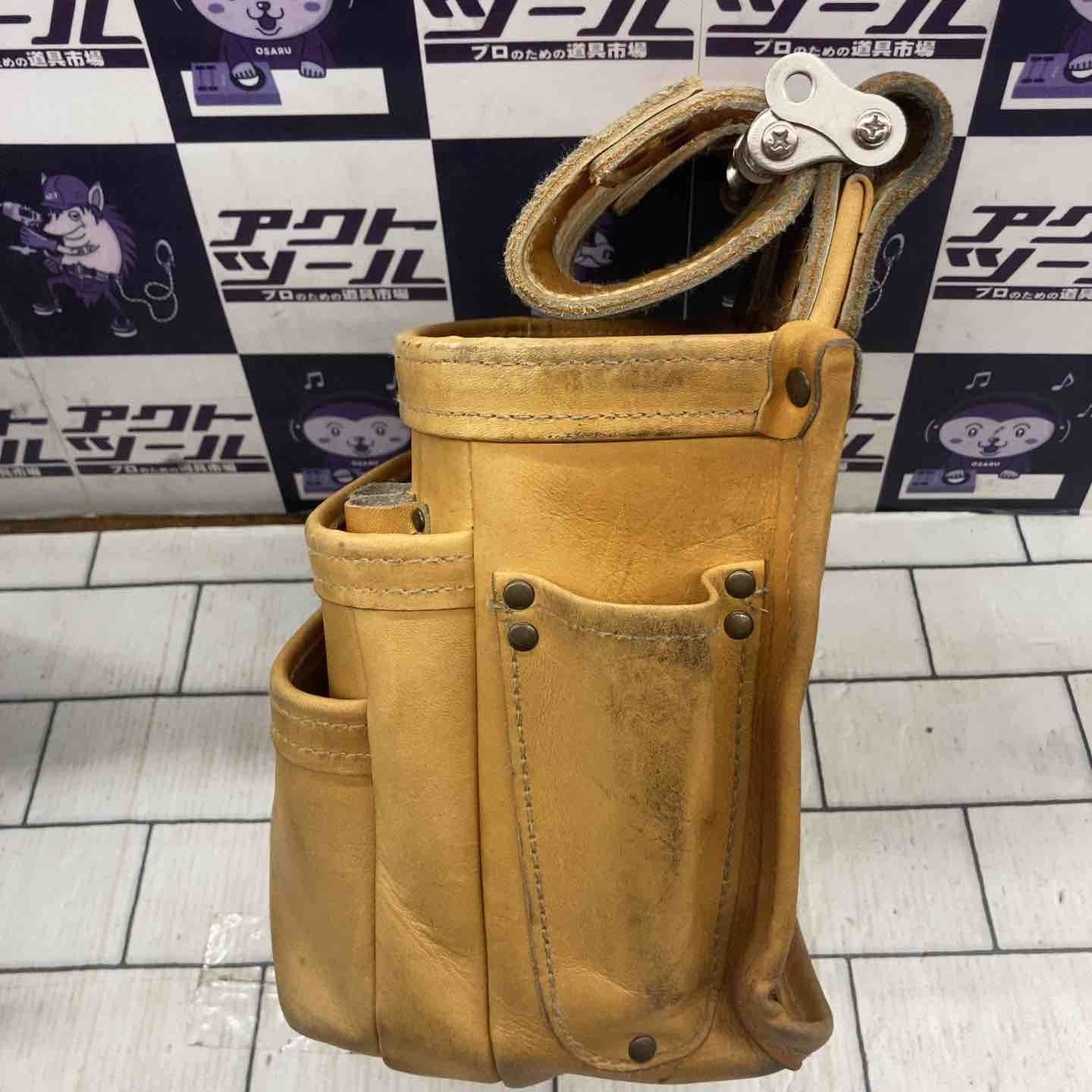 ニックス 総ヌメ革使用3段腰袋チェーンタイプ KNB-301DDX【所沢店 