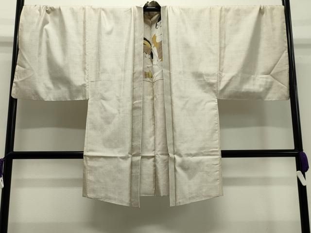 逸品 本場白大島紬 100亀甲 正絹 AK-6411 本場大島紬 正絹 白大島紬 亀甲絣に上品な模様 着物T-9136