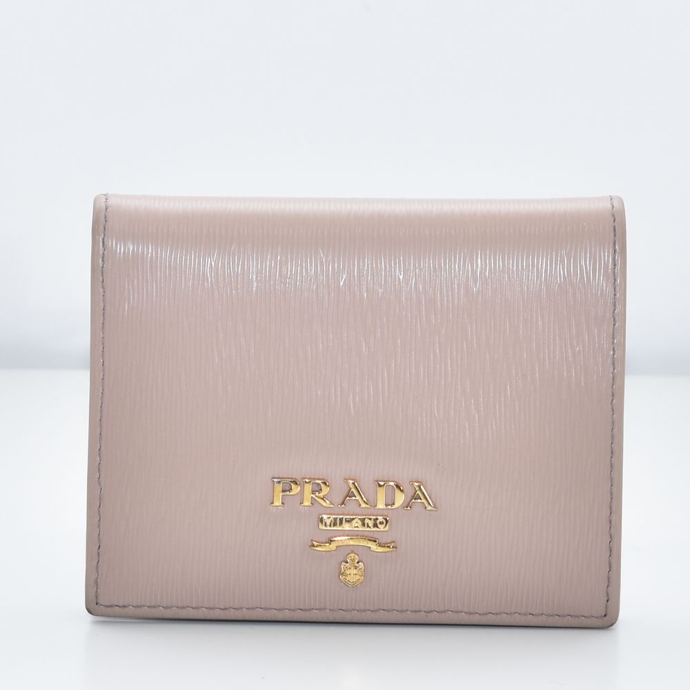 PRADA レディース 財布 ピンクベージュ 2つ折り 552-8