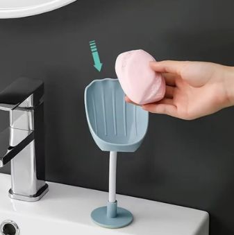 穴の開いていない石鹸箱，排水付き，ダブルグリッド