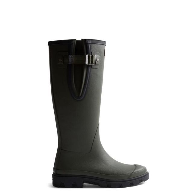 HUNTER グリーン 長靴 長靴 レインブーツ オリーブグリーン 送料無料