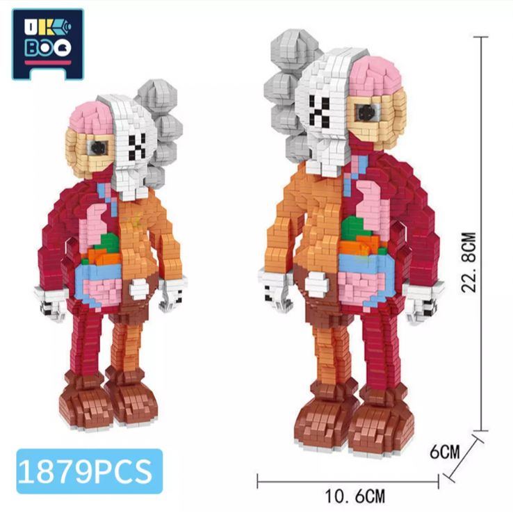 ナノブロック 互換 カウズ レゴ 人間 ピンク 大 KAWS - メルカリ