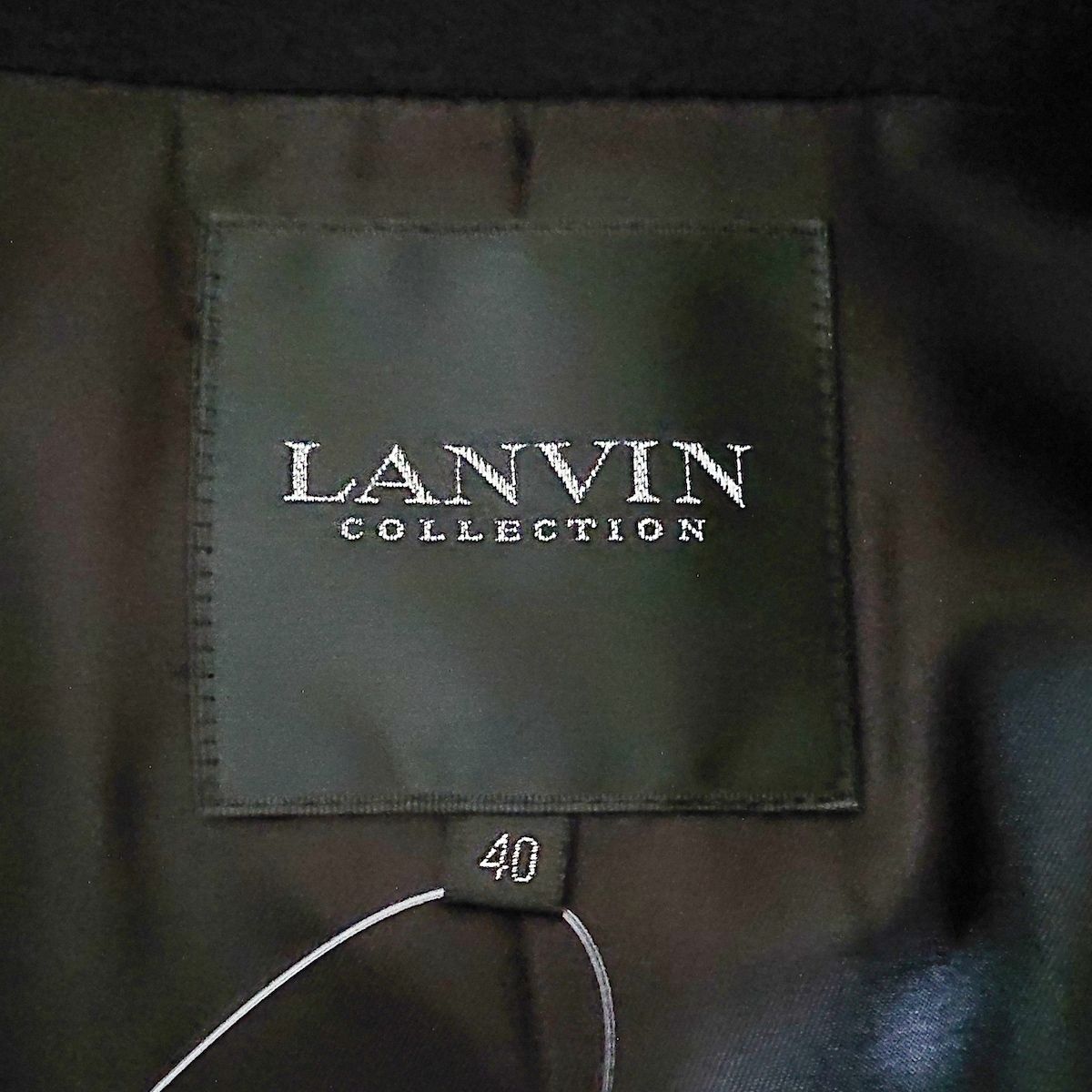 LANVIN COLLECTION(ランバンコレクション) コート サイズ40 M レディース - 黒 長袖/秋/冬