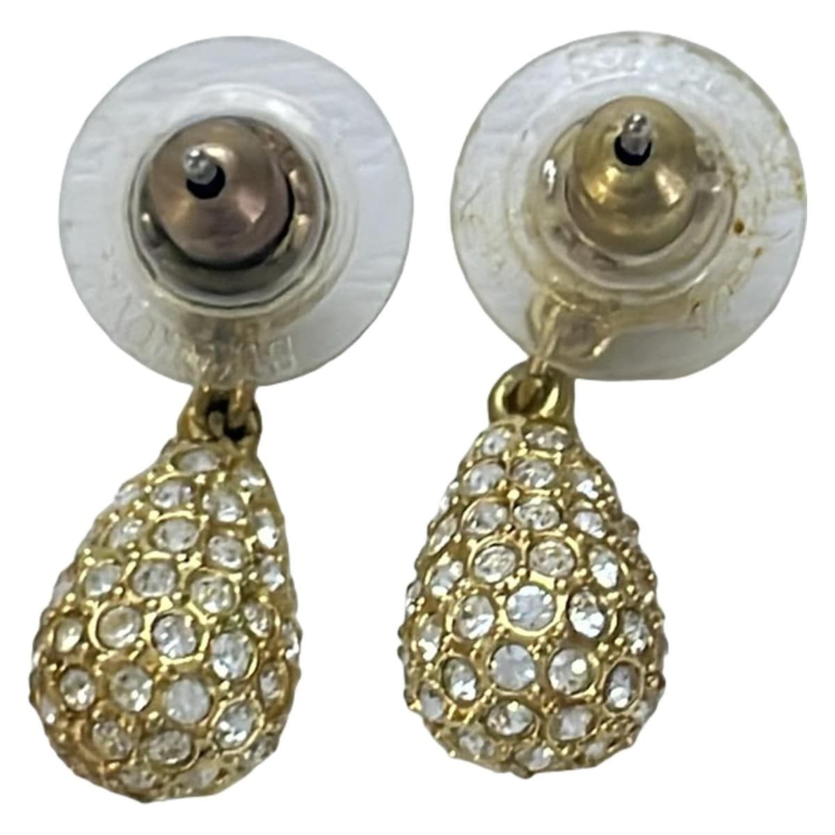SWAROVSKI(スワロフスキー) ピアス美品 - ゴールド×クリア