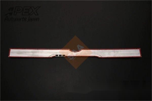 ステンレスリアゲートナンバープレートモール