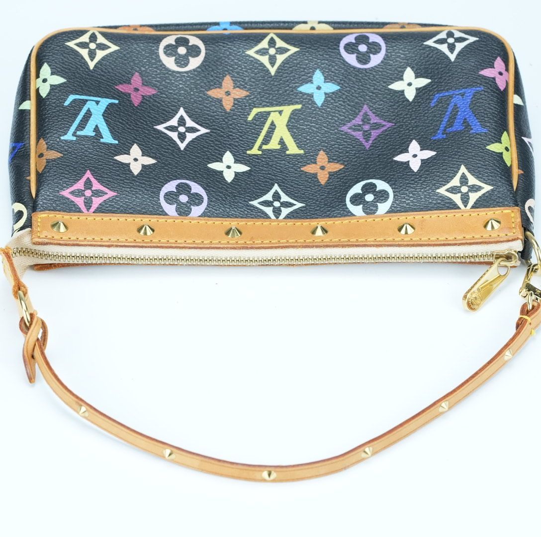ルイヴィトン ポシェットアクセソワール マルチカラー M92649 村上隆 楽天市場】LOUIS VUITTON ルイヴィトン マルチカラー ポシェット