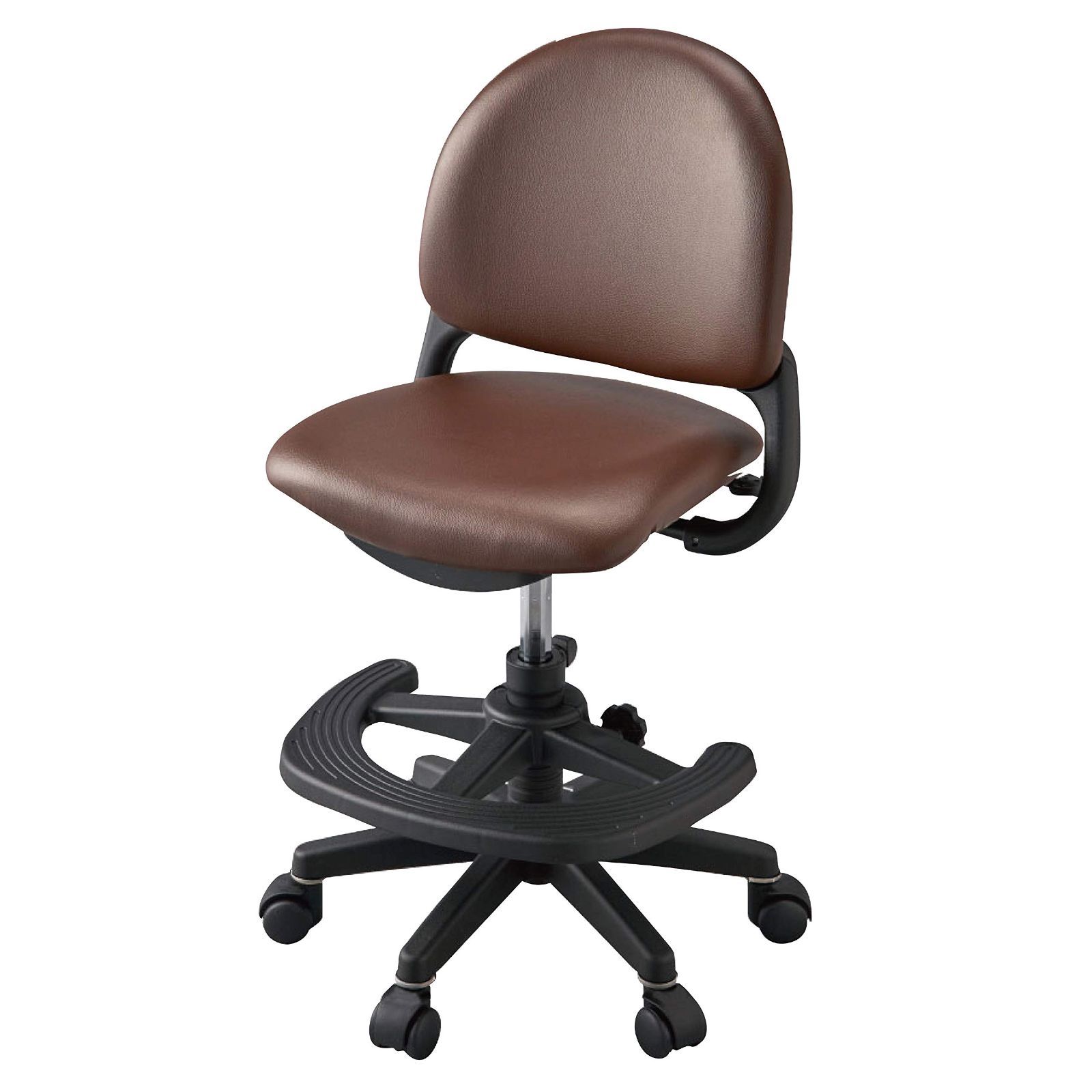 【新着商品】ベストフィットチェア SH435~545mm(外寸) ブラウン色 サイズ:W520×D480~545×H785~895mm ミディアムブラウン CDY-666BKMB 学習椅子 KOIZUMI(コイズミ学習机)