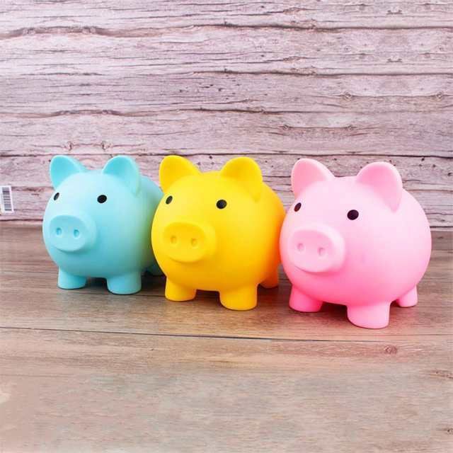 500円 北欧 豚の貯金箱 硬貨 雑貨 インテリア 小銭 こども ぶた