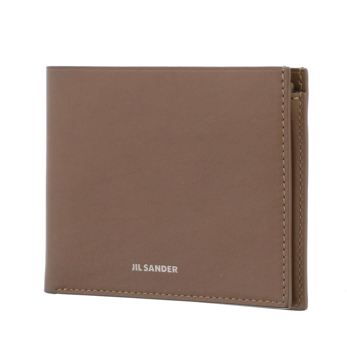 JIL SANDER 二つ折り財布 ブラウン JIL SANDER （ｼﾞﾙｻﾝﾀﾞｰ） 二つ折り財布 財布 二つ折り財布(小銭