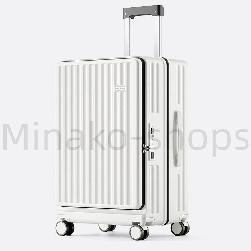 新しい未使用 スーツケース 拡張機能 乾湿分離 USB充電ポート カップ