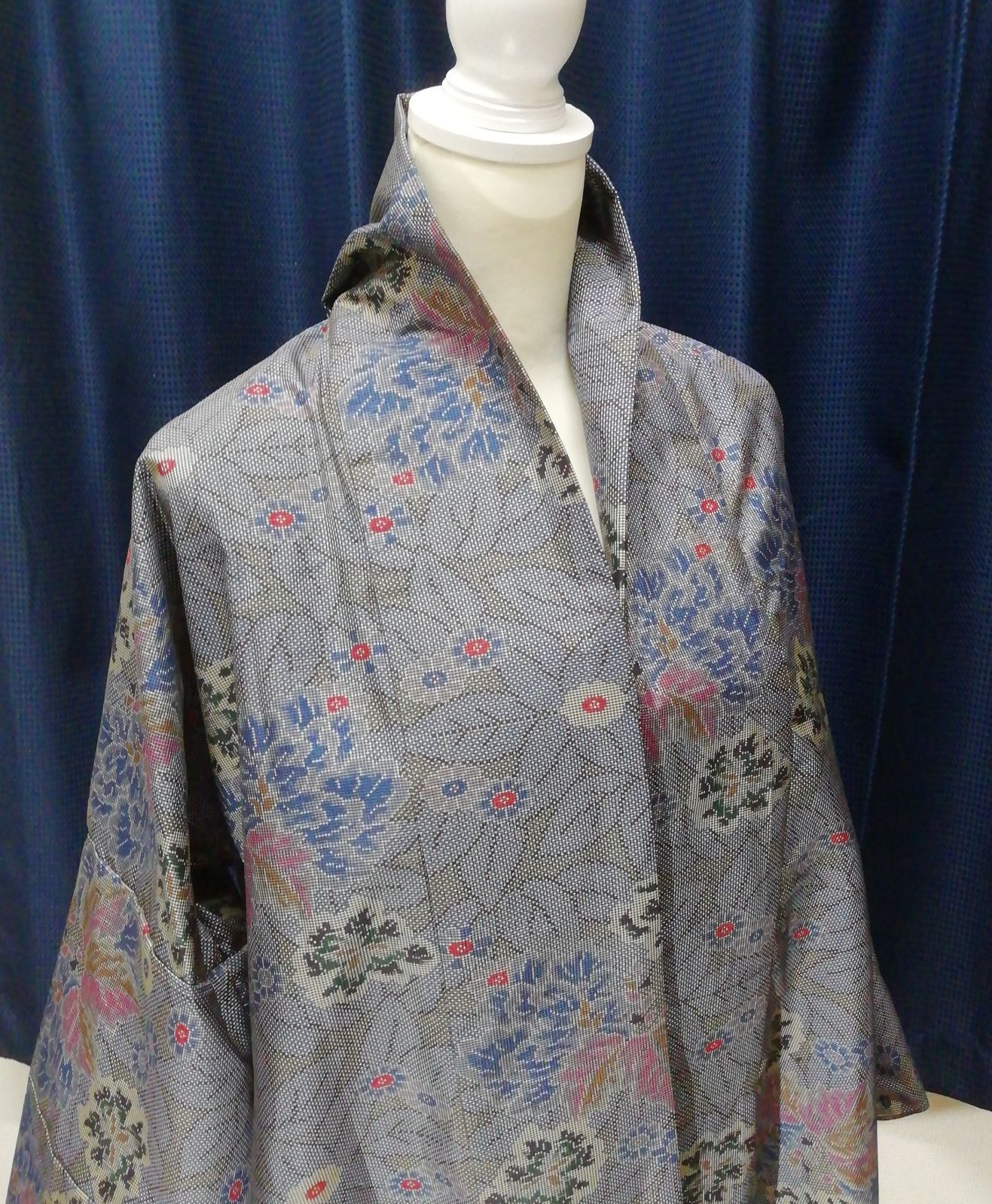 スプリングコート 大島紬 リメイク プレゼント用に 還暦祝い おしゃれ