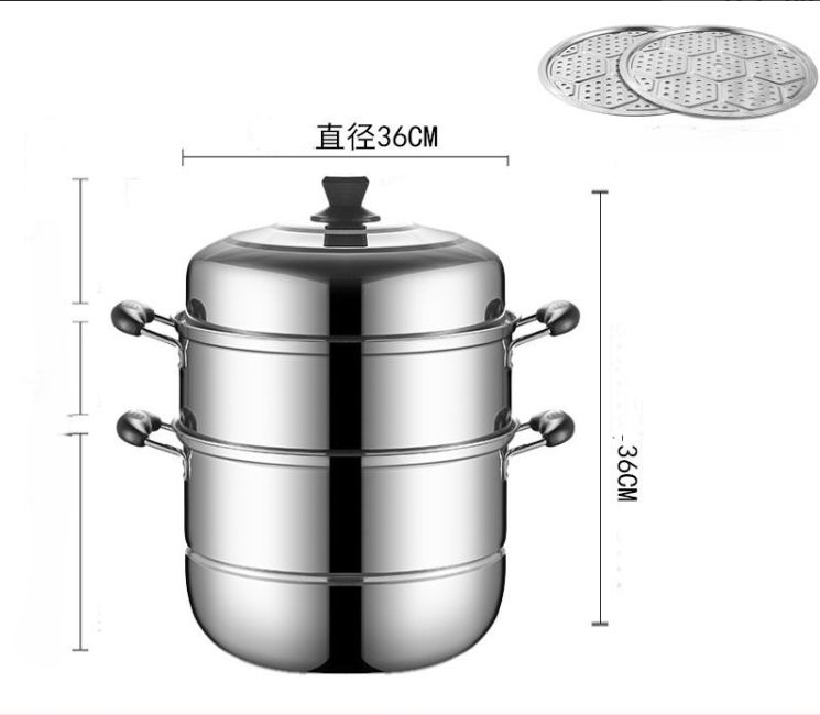 蒸し器 中華 肉まん ステンレスの蒸し器 大容量