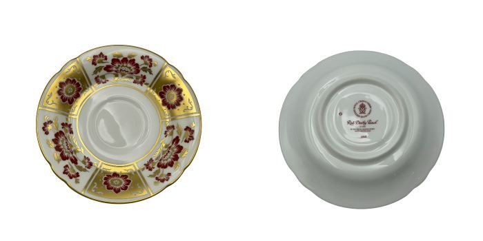 ロイヤルクラウンダービー レッド グリーン ダービーパネル  カップ＆ソーサー プレート  Crown Derby 洋食器 希少 中古 W４ 送料無料 ロイヤルクラウンダービー レッド グリーン ダービーパネル カップ