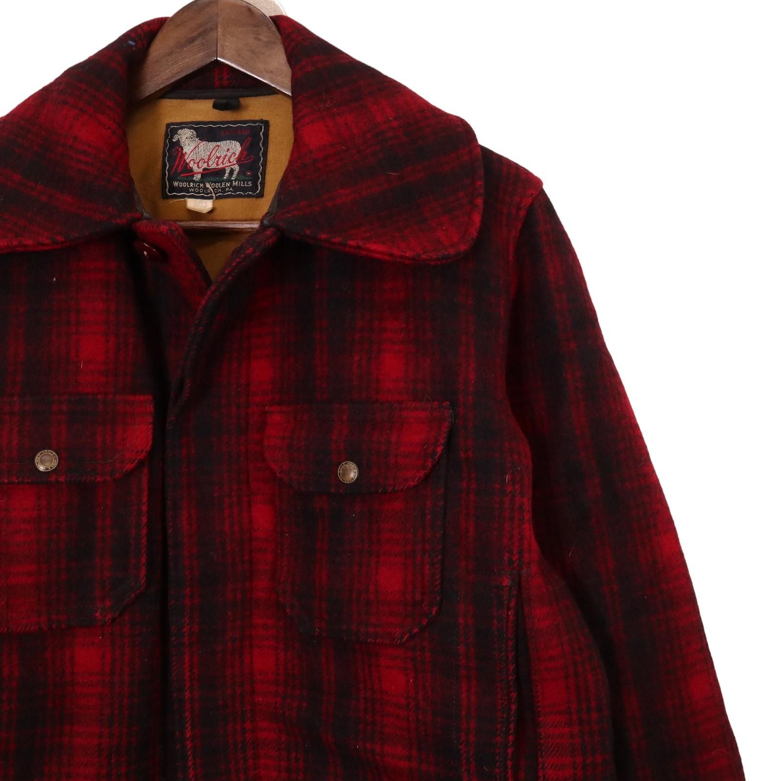 70s Woolrich マッキーノクルーザージャケット 40 レッド 70s Woolrich マッキーノクルーザージャケット 40 レッド - メルカリ