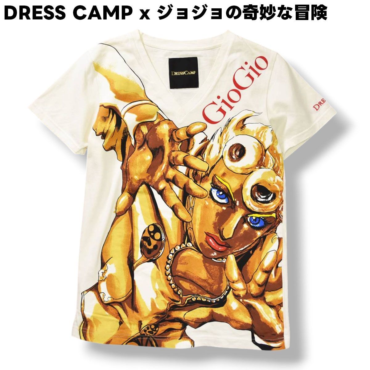DRESS CAMP ドレスキャンプ ジョジョの奇妙な冒険 Tシャツ