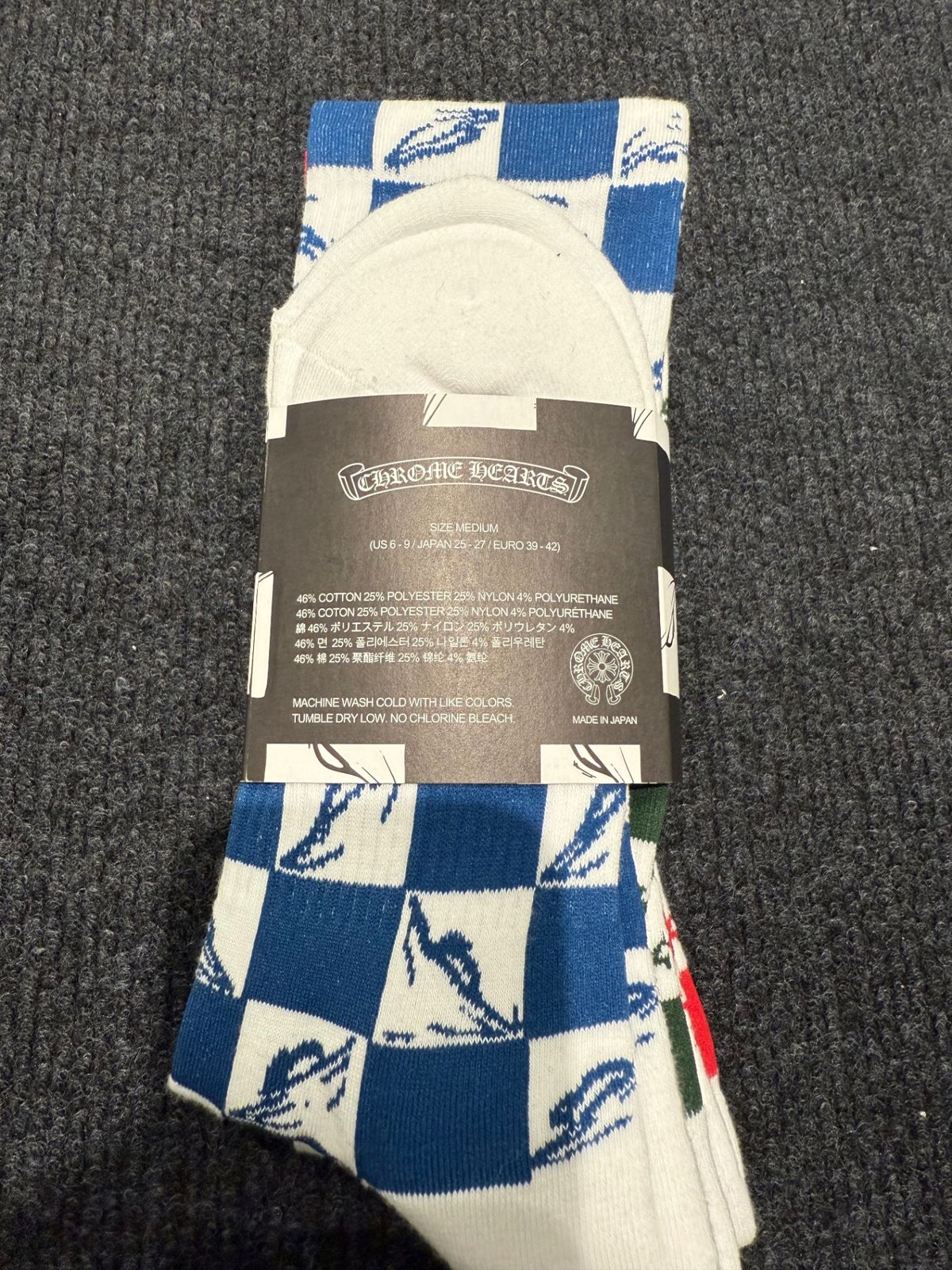クロムハーツ　ソックス　レッド&ブルー 楽天市場】さあ運試し 最大100%還元 11/30まで 新品 円高還元 即納
