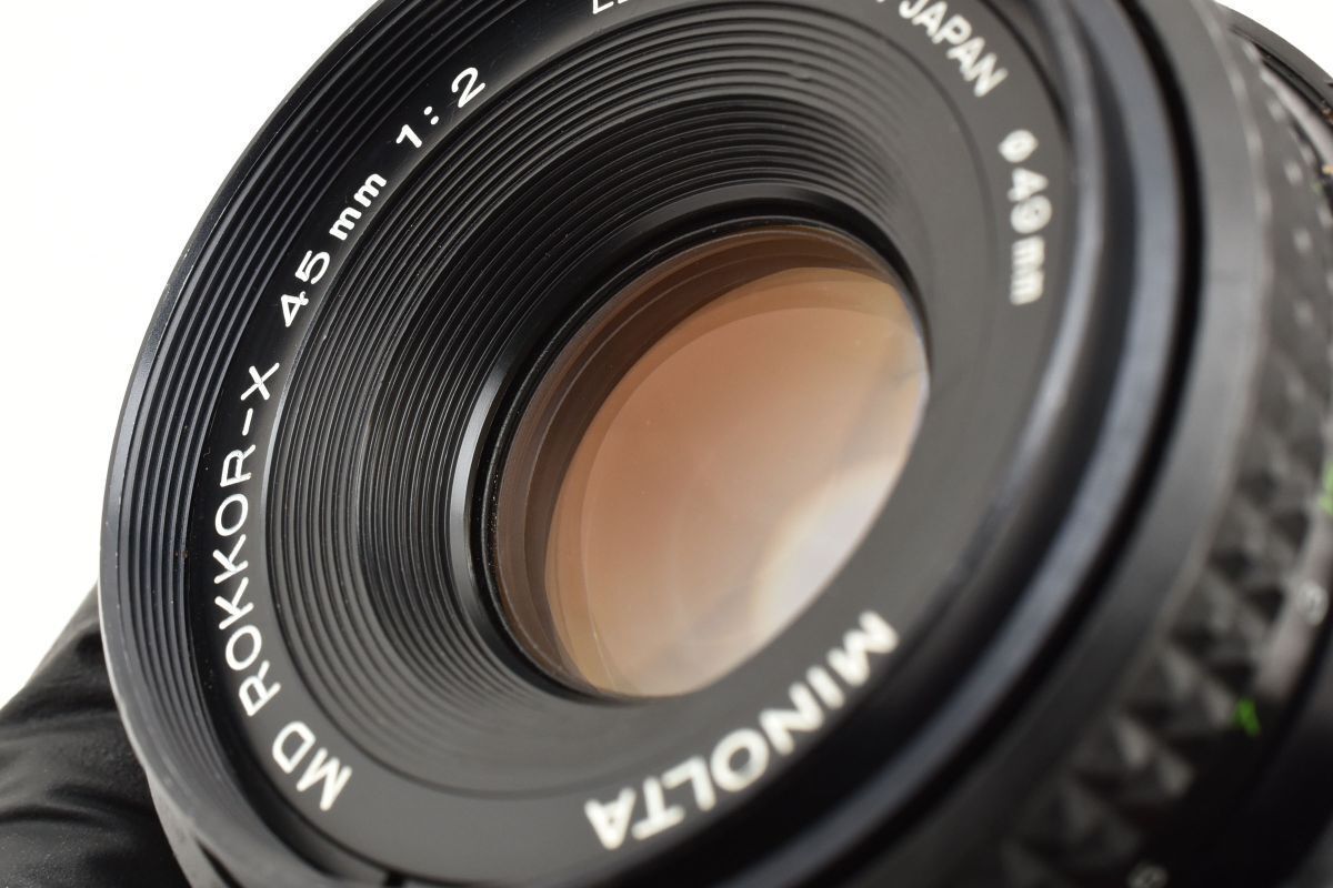 レンズ(単焦点) MINOLTA MD ROKKOR 45mm f2 MD ROKKOR 45mm F2 ミノルタ 単焦点 レンズ