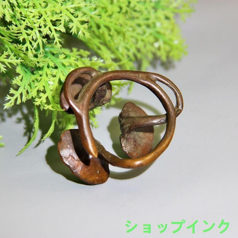 銅 細工 茶道具 香道具 蓋置 盆景観 置物 クモ 銅製 銅 細工 茶道具 香道具 蓋置 霊芝3羽 置物 - メルカリ
