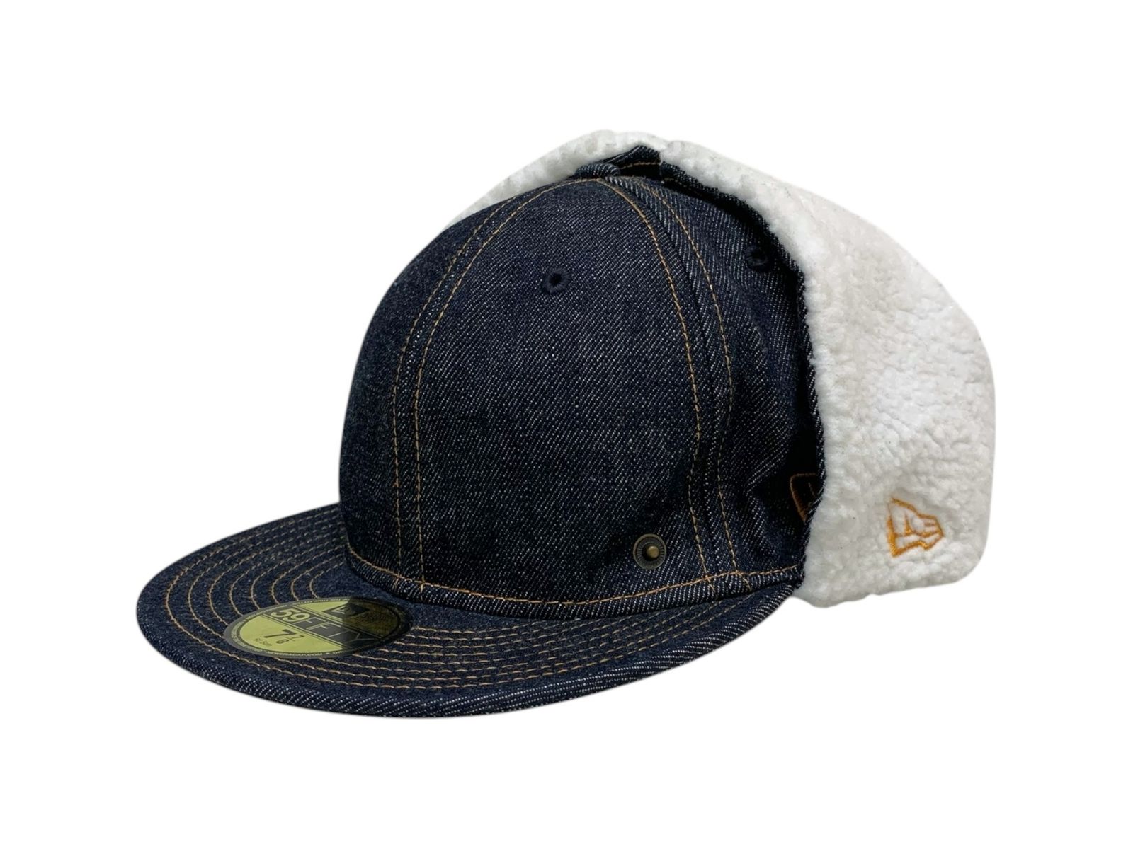NEWERA (ニューエラ) 59FIFTY デニム ドッグイヤー キャップ 7 7/8(62.5cm) ネイビー メンズ/091