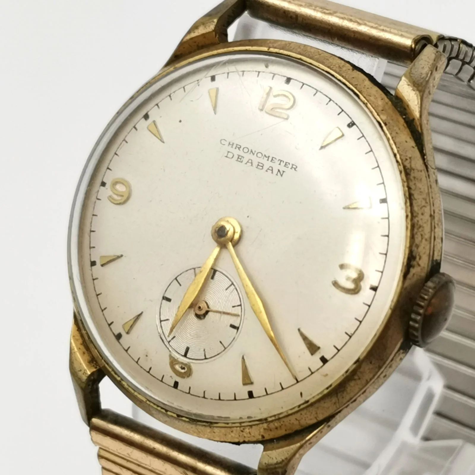 DARBAN ダーバンCHRONOMETER 手巻き 稼働品 メンズ腕時計 文字盤 