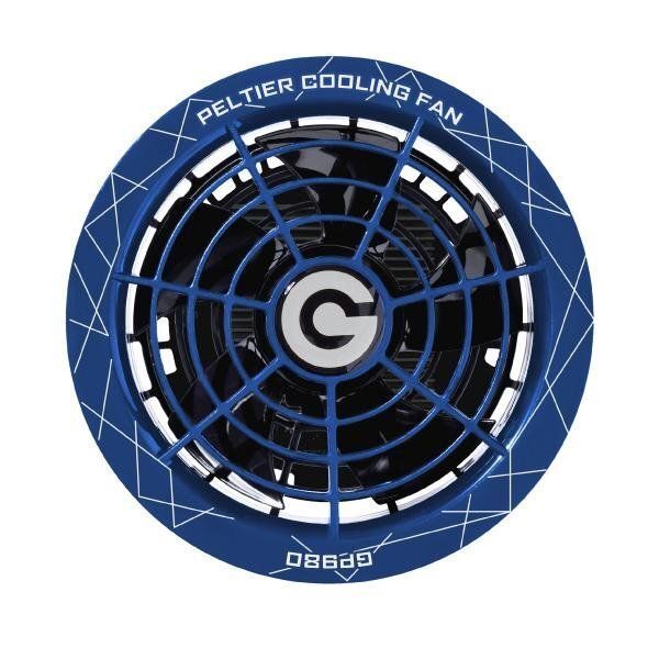 長信ジャパン GB-POWER ペルチェ内蔵 ファン セット 青 GP980-BL クールジャケット 空調服 用 ファン 熱中症 対策 建築 建設 職人鳶 足場