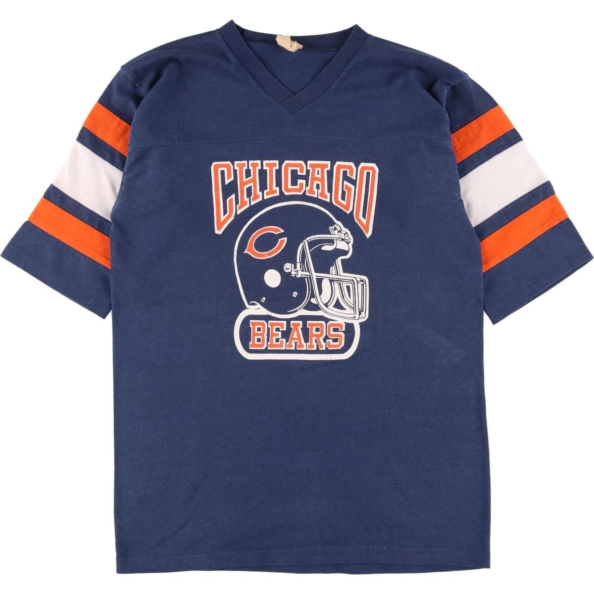 古着 80年代 LOGO7.INC. NFL CHICAGO BEARS シカゴベアーズ Vネック 