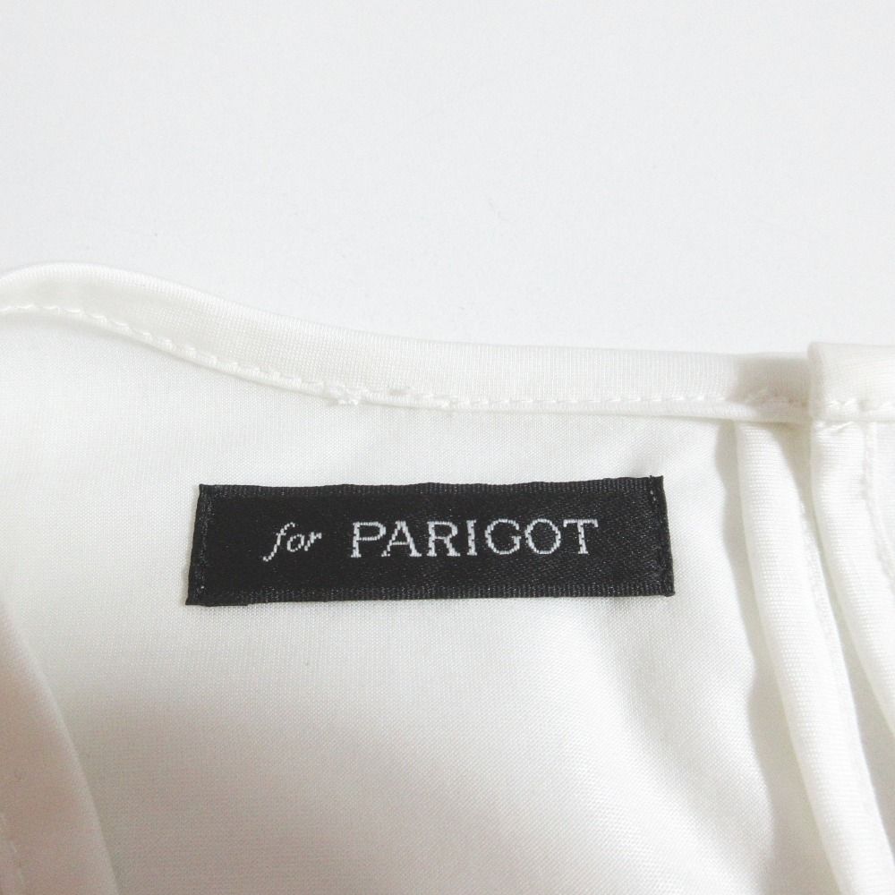 美品 22SS LOKITHO for PARIGOT ロキト パリゴ 別注 コード刺〓シアーTシャツ 半袖 カットソー LKC22SS-PRG1 F ホワイト レディース 古着 中古 美品 22SS LOKITHO for PARIGOT ロキト パリゴ 別注 コード刺繡