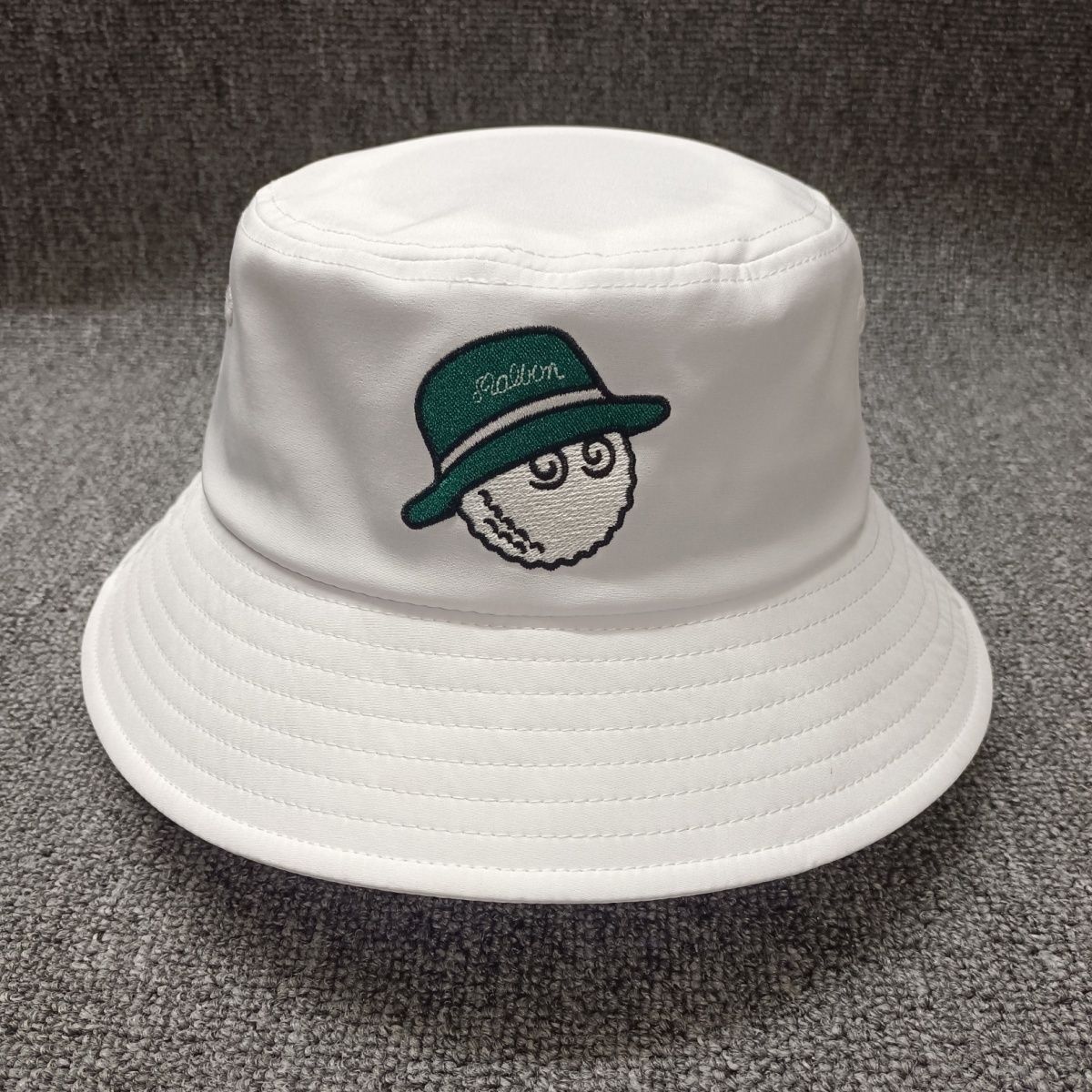 マルボンゴルフ バケットハット ゴルフ 帽子 紐付き ロゴ キャラクター