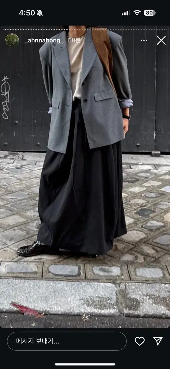 新 エートス ウェスト ストラップ バルーン スカート L