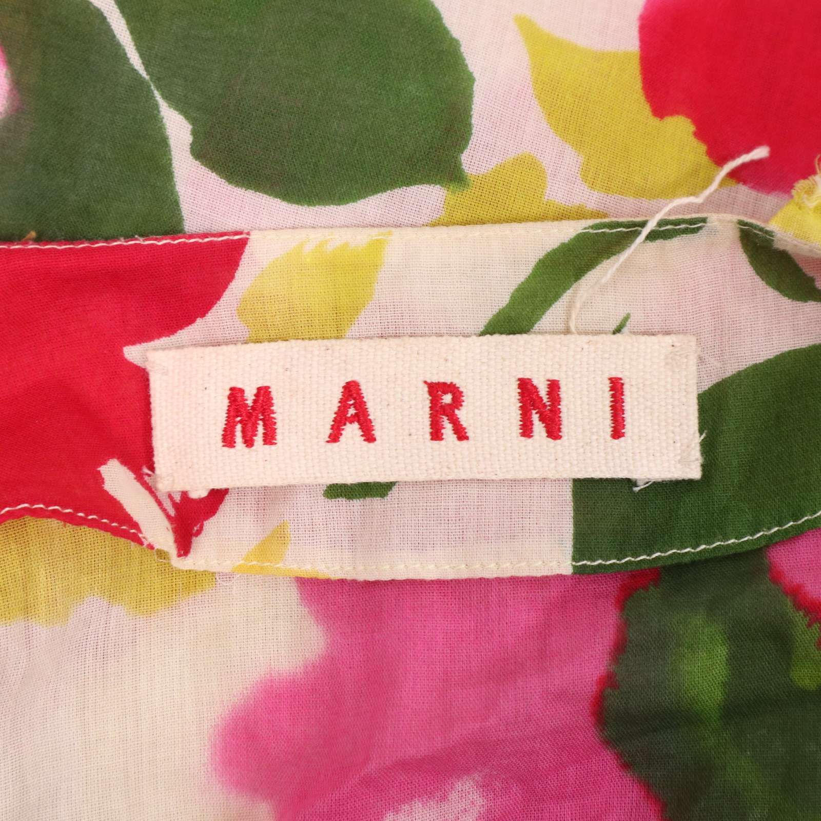 イタリア製☆ MARNI マルニ 春夏 総柄♪ フリル デザイン