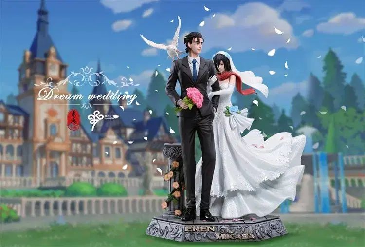 進撃の巨人　エレン　ミカサ　結婚　ガレージキット　フィギュア Amazon.co.jp: ミカサ・アッカーマン エレン・イェーガー