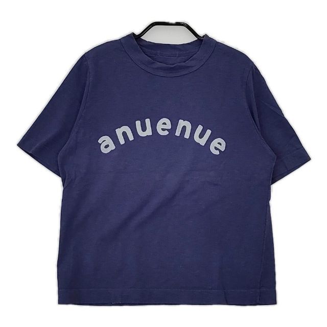 45rpm 45R 半袖Tシャツ 刺繍ロゴ付き 45R/45rpm anuenue ロゴ 刺繍 半袖Tシャツ カットソー ネイビー
