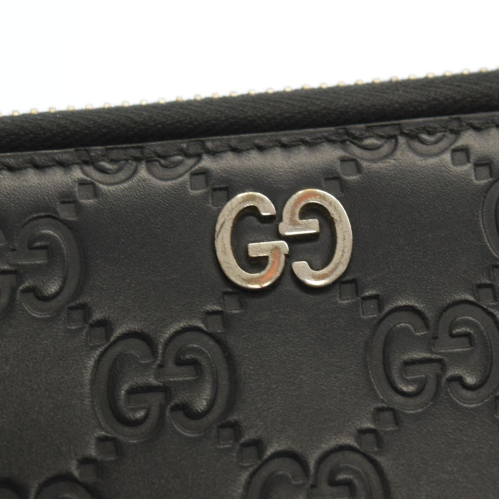 GUCCI (グッチ) グッチシマ ジップウォレット ラウンドファスナー長 