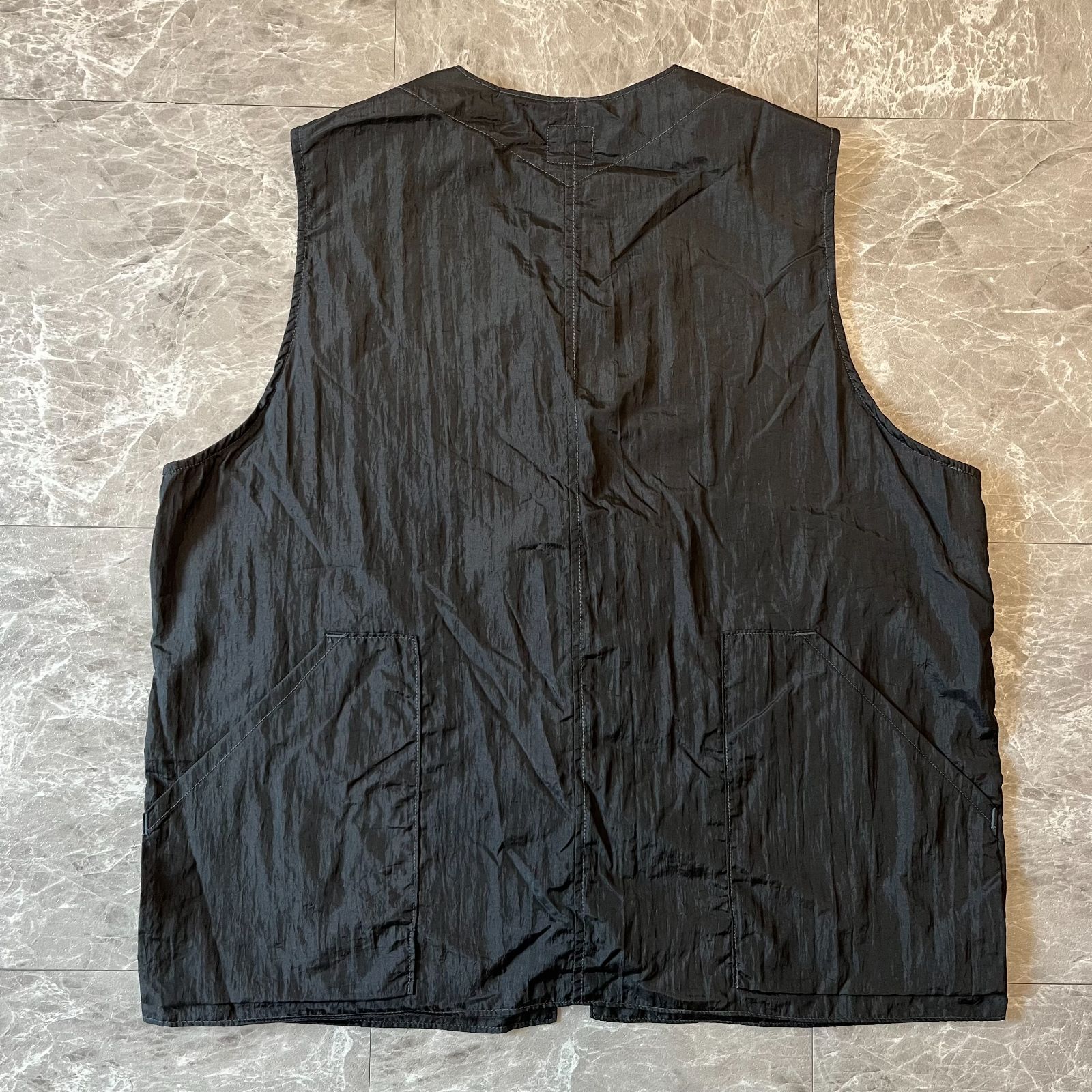 ポストオーバーオールズWaxy Taffeta Navy XL 2024SS