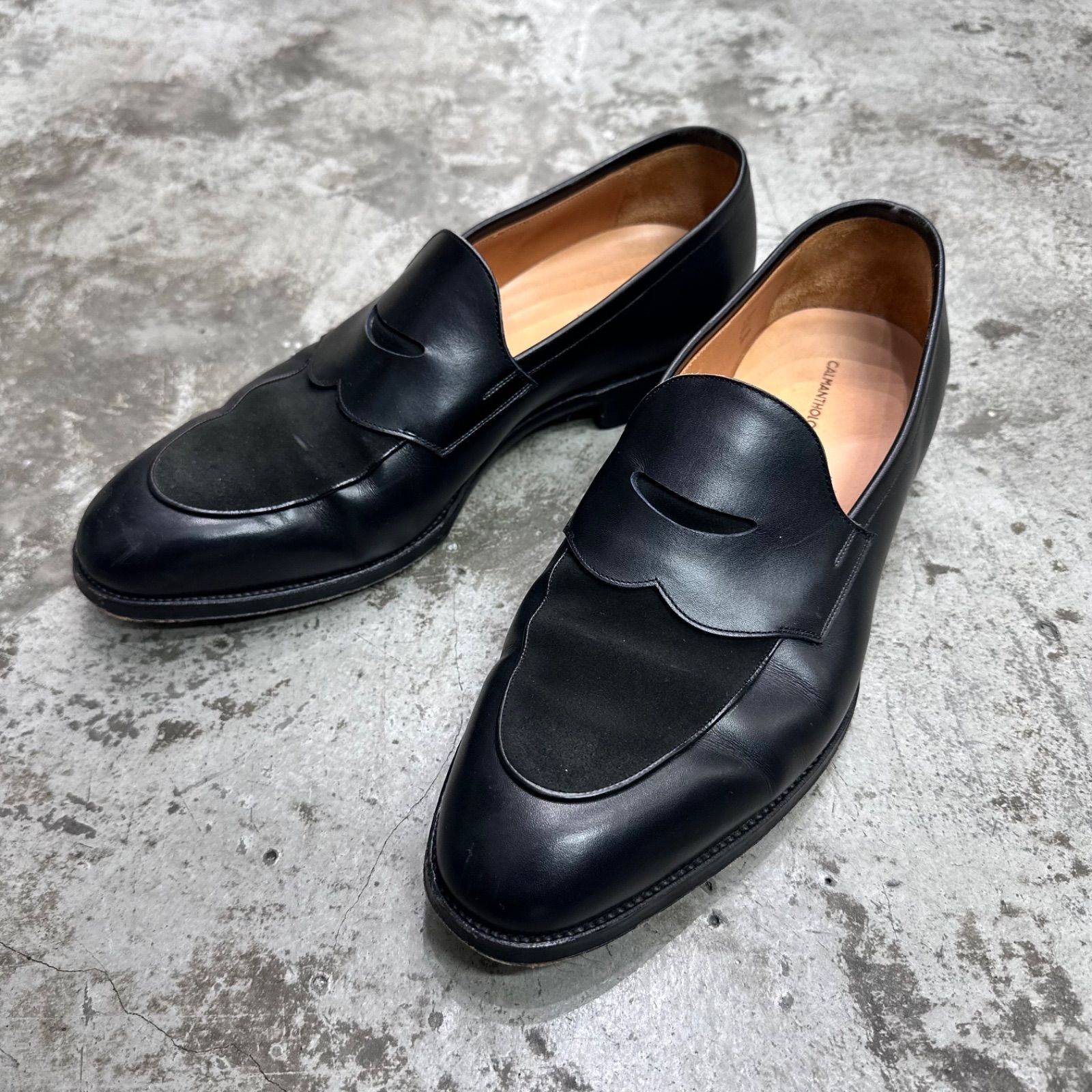 参考上代107800円 CALMANTHOLOGY LONG SADDLE LOAFER ロングサドル