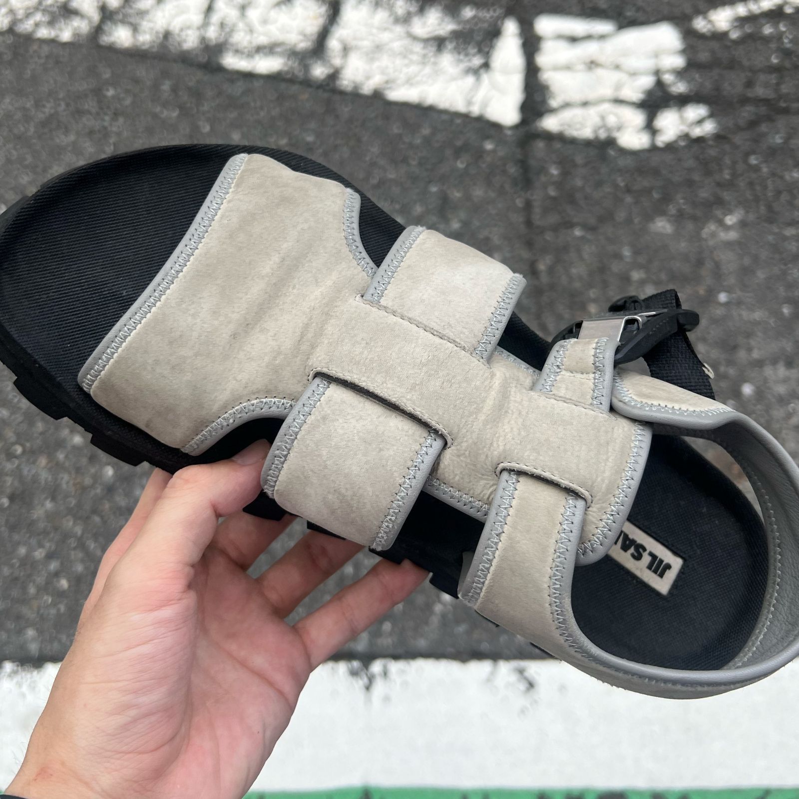 JIL SANDER ジルサンダー SUEDE SANDALS スエードレザー