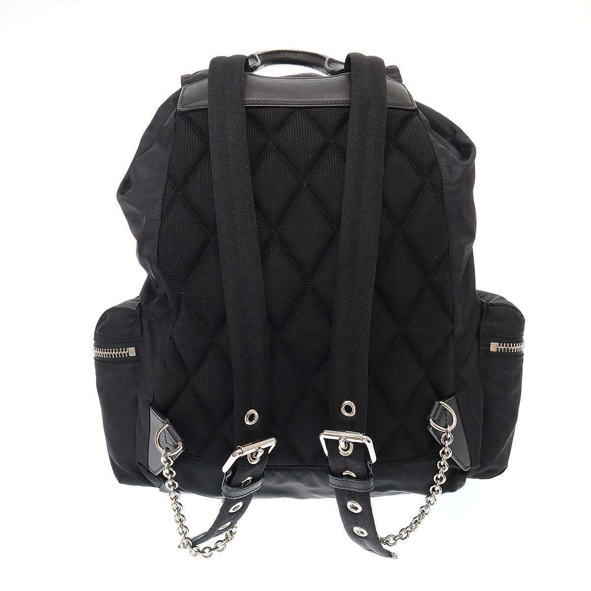 BURBERRY バーバリー レザーコンビナイロンバックパック リュック  