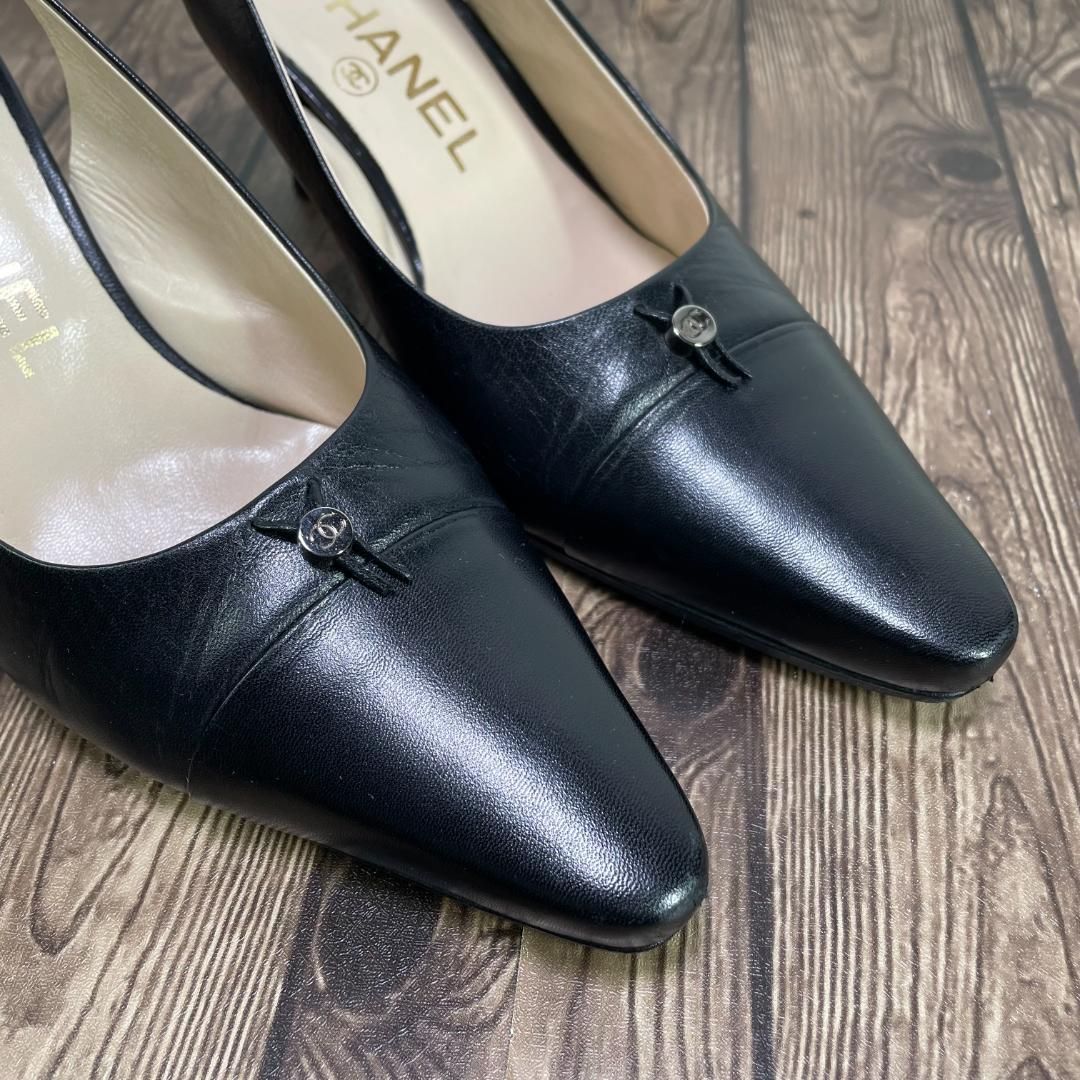 CHANEL / シャネル レザー ミュール パンプス 23～23.5cm - メルカリ