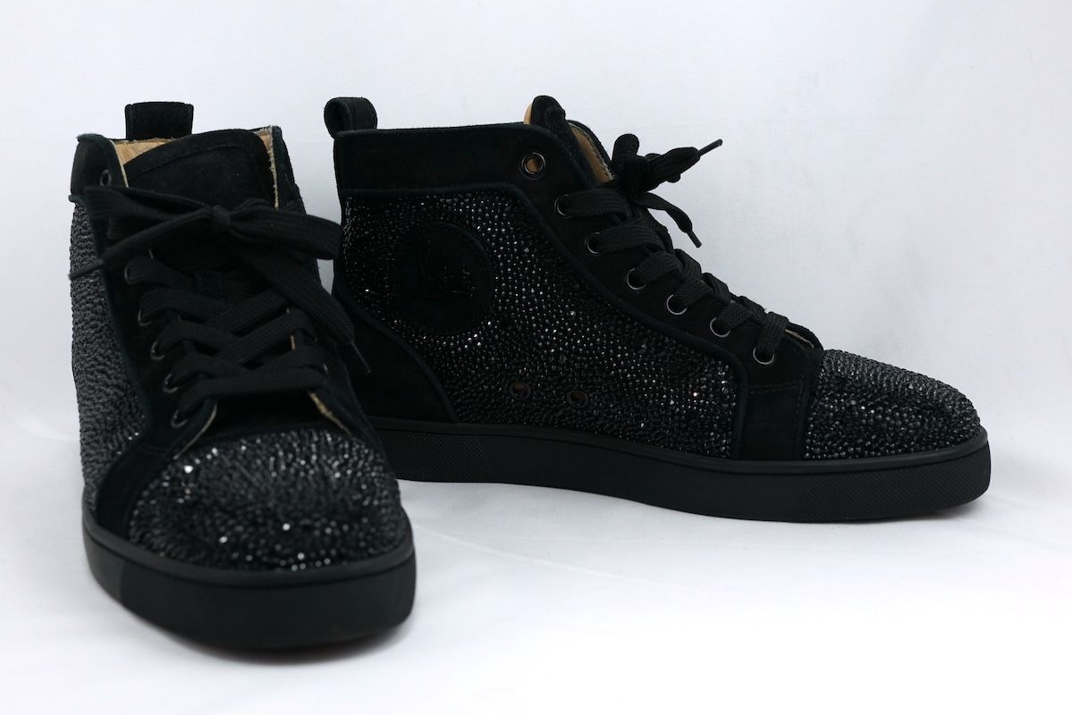 クリスチャンルブタン サイズ:38.5 スパイクハイカットスニーカー 中古