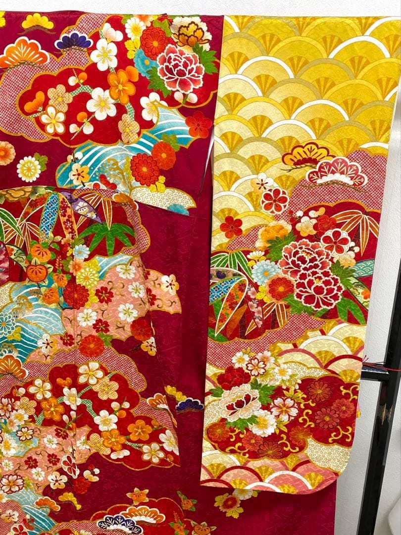 振袖 豪華 刺繍 金駒 紋意匠 身丈170cm - メルカリ