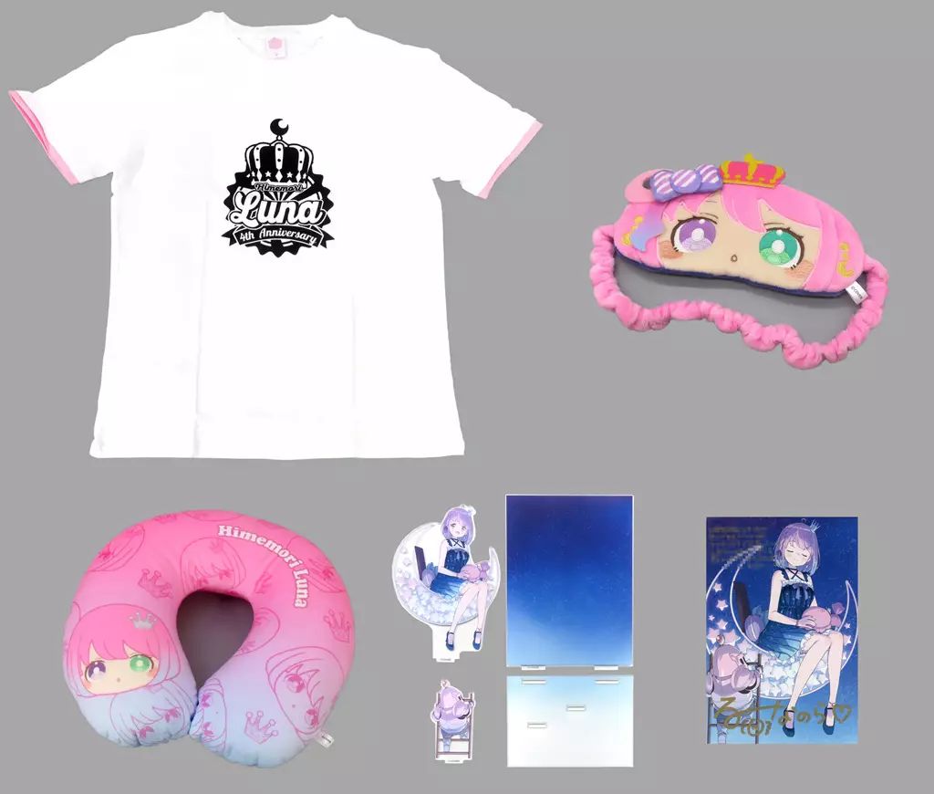 中古】グッズセット 姫森ルーナ 活動4周年記念フルセット 「バーチャル