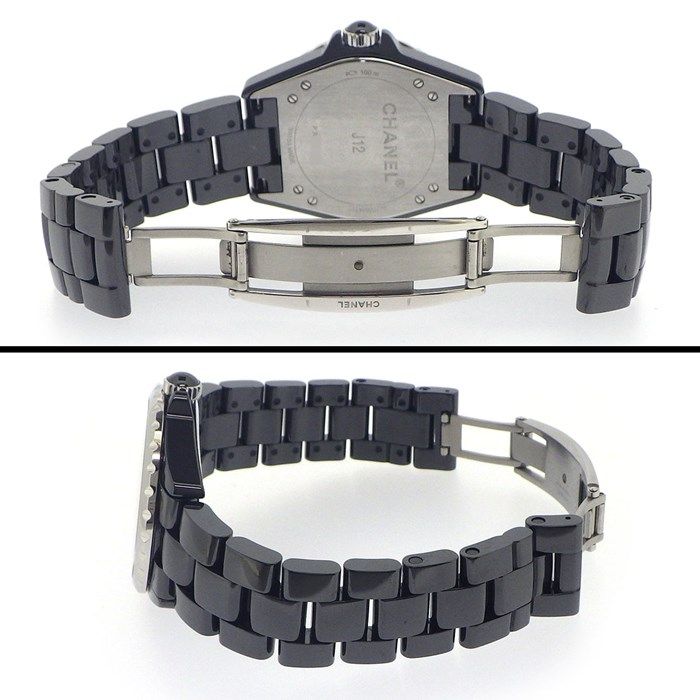 シャネル CHANEL 腕時計 J12-365 H3840 サークル パヴェ ダイヤ