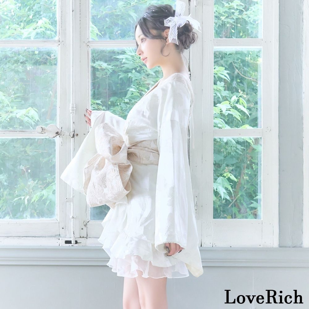 LoveRich ラブリッチ 【高級ライン】【2カラー/2点セット】蝶々柄 花柄