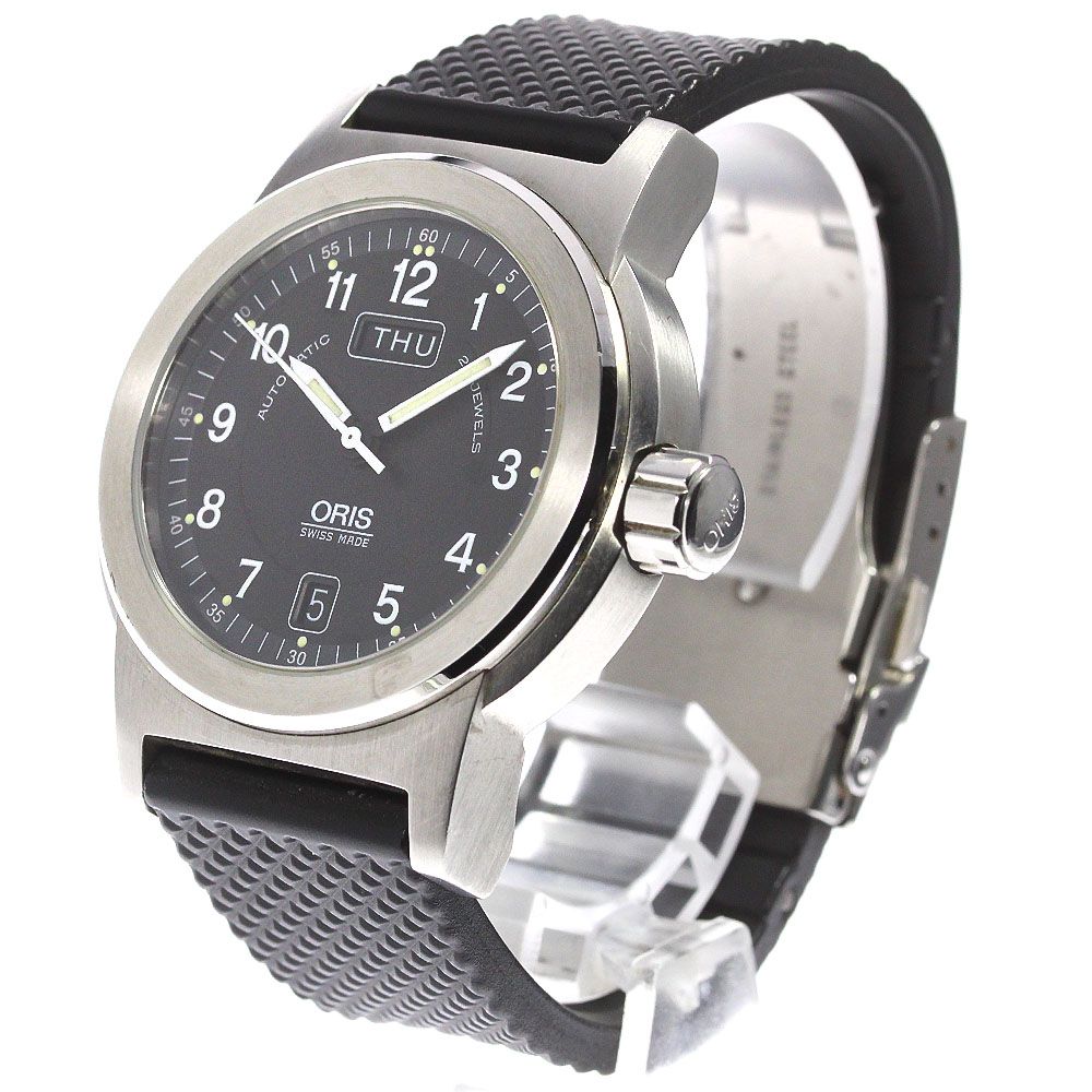 【稼働・注意点あり】ORIS オリス 7500 ビッグクラウン 自動巻 腕時計 HA-6118| オリス ビッグクラウン デイデイト Ref.7500 SS