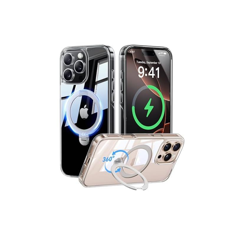 【透き通る上質感・定点360°回転】CASEKOO iPhone 16 Pro Amazon.co.jp: 【透き通る上質感・定点360°回転】CASEKOO iPhone