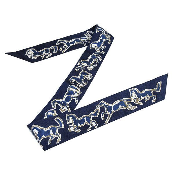 【新品未使用】HERMES ツイリー 自由の馬 HORSES GO FREE 新品未使用】HERMES ツイリー自由の馬 HORSES GO FREE