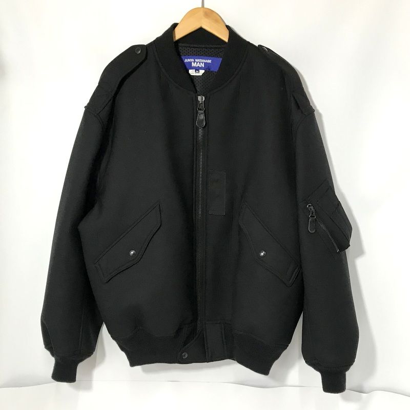 JUNYA WATANABE COMME des GARCONS MAN ウールサージ ボンディング ブルゾン MA-1 古着 Mサイズ  ジュンヤワタナベ アウター A12379◇ - メルカリ